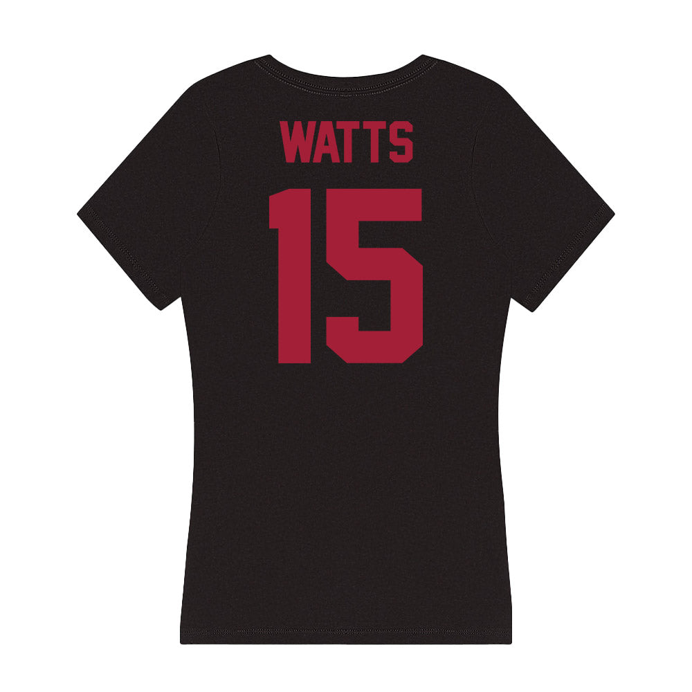Alabama - Football Alumni : William Watts - Women's V-Neck T-Shirt Hoodie, Sweatshirt | PureTeeCo.com (Image 2)