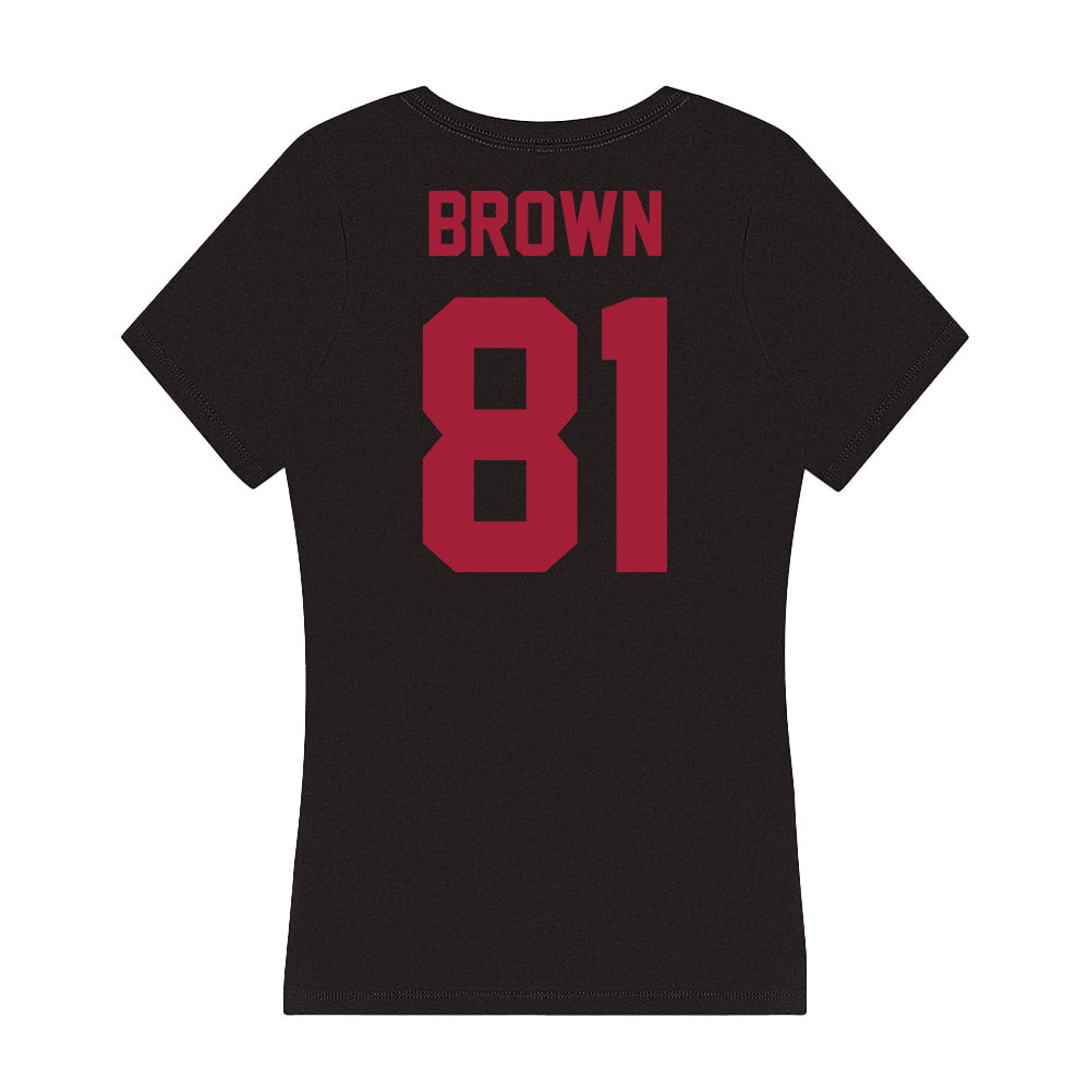 Alabama - Football Alumni : Keith Brown - Women's V-Neck T-Shirt Hoodie, Sweatshirt | PureTeeCo.com (Image 2)