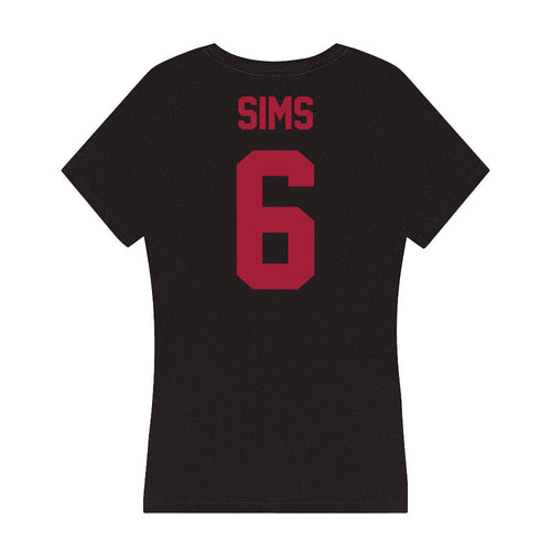 Alabama - Football Alumni : Blake Sims - Women's V-Neck T-Shirt Hoodie, Sweatshirt | PureTeeCo.com (Image 2)