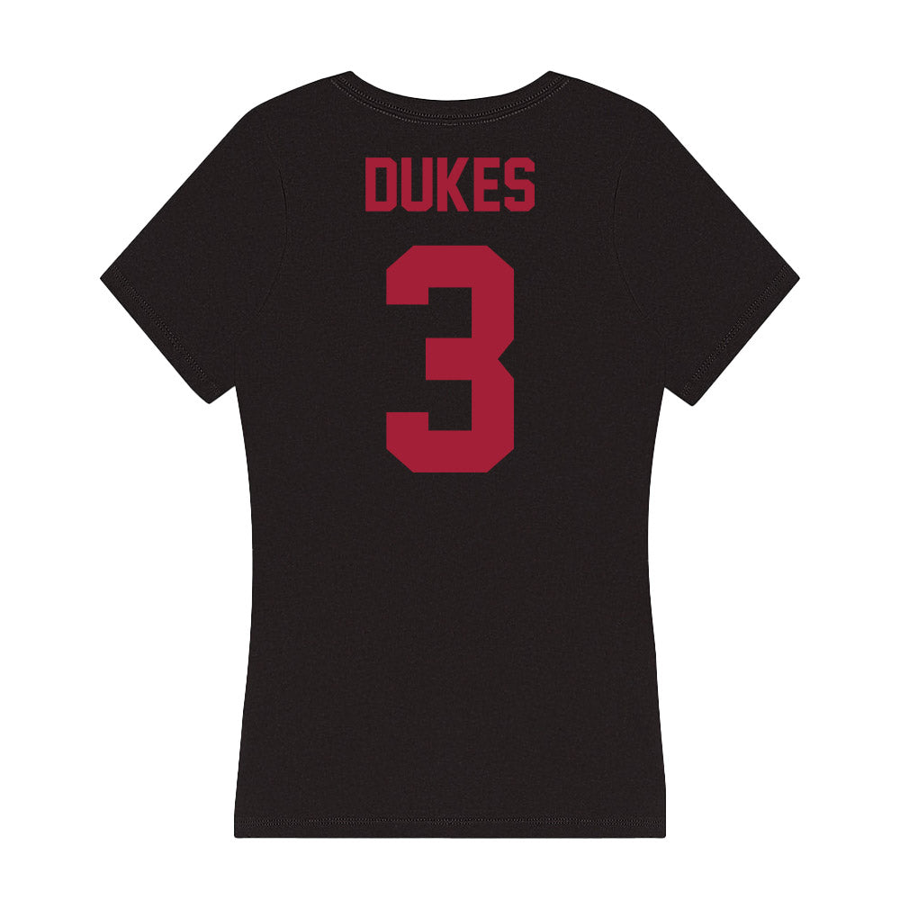 Alabama - Football Alumni : Jeffrey Dukes - Women's V-Neck T-Shirt Hoodie, Sweatshirt | PureTeeCo.com (Image 2)