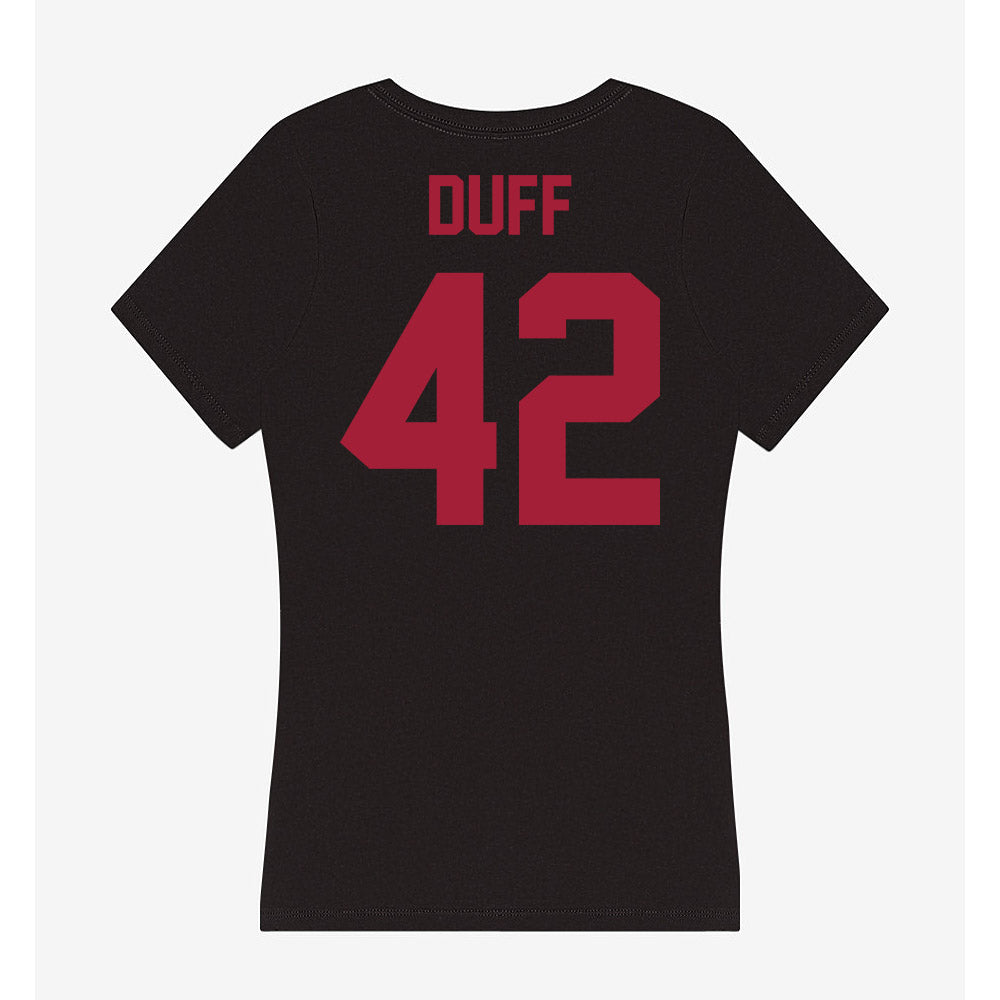 Alabama - NCAA Baseball : Ahmaad Duff - Women's V-Neck T-Shirt Hoodie, Sweatshirt | PureTeeCo.com (Image 3)