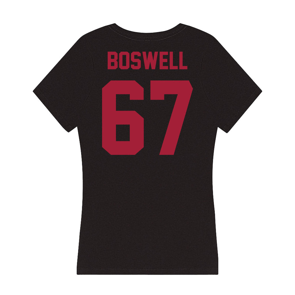 Alabama - Football Alumni : John Boswell - Women's V-Neck T-Shirt Hoodie, Sweatshirt | PureTeeCo.com (Image 2)