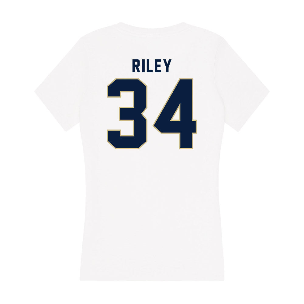 Akron - NCAA Women's Basketball : Lanae Riley - Women's V-Neck T-Shirt Hoodie, Sweatshirt | PureTeeCo.com (Image 2)