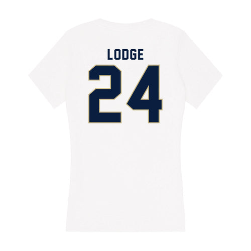 Akron - NCAA Women's Lacrosse : Olivia Lodge - Women's V-Neck T-Shirt Hoodie, Sweatshirt | PureTeeCo.com (Image 2)