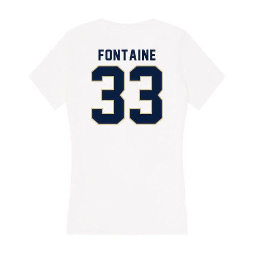Akron - NCAA Women's Lacrosse : Keira Fontaine - Women's V-Neck T-Shirt Hoodie, Sweatshirt | PureTeeCo.com (Image 2)