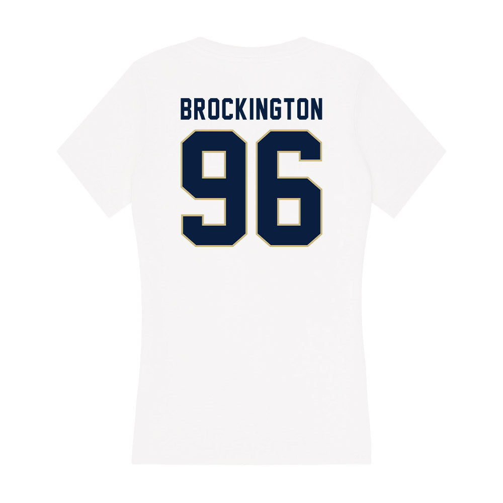 Akron - NCAA Football : Zy Brockington - Women's V-Neck T-Shirt Hoodie, Sweatshirt | PureTeeCo.com (Image 2)