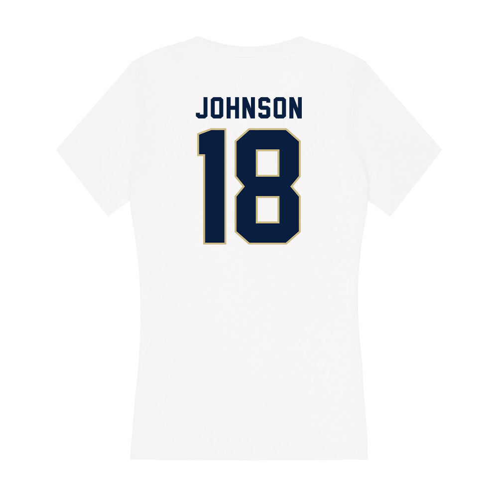 Akron - NCAA Football : DiMarco Johnson - Women's V-Neck T-Shirt Hoodie, Sweatshirt | PureTeeCo.com (Image 2)
