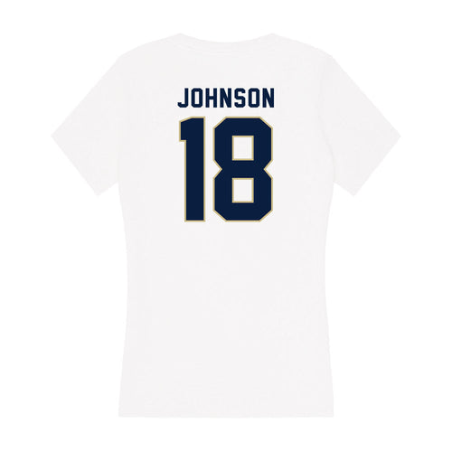 Akron - NCAA Football : DiMarco Johnson - Women's V-Neck T-Shirt Hoodie, Sweatshirt | PureTeeCo.com (Image 2)