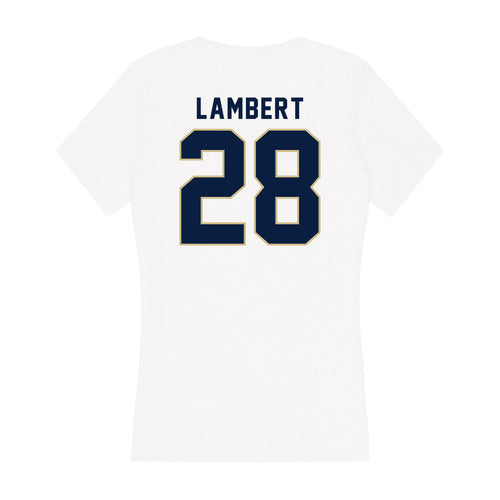 Akron - NCAA Women's Soccer : Addison Lambert - Women's V-Neck T-Shirt Hoodie, Sweatshirt | PureTeeCo.com (Image 2)