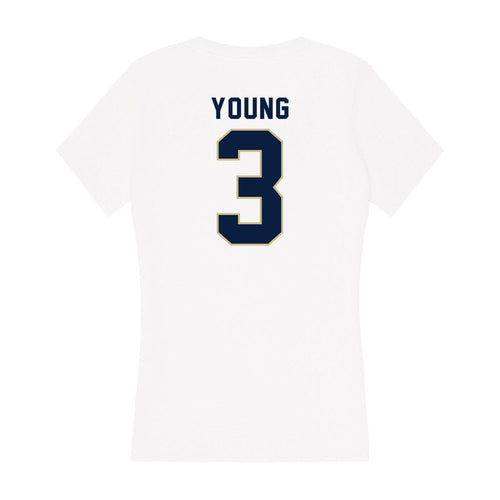 Akron - NCAA Men's Basketball : Sharron Young - Women's V-Neck T-Shirt Hoodie, Sweatshirt | PureTeeCo.com (Image 2)