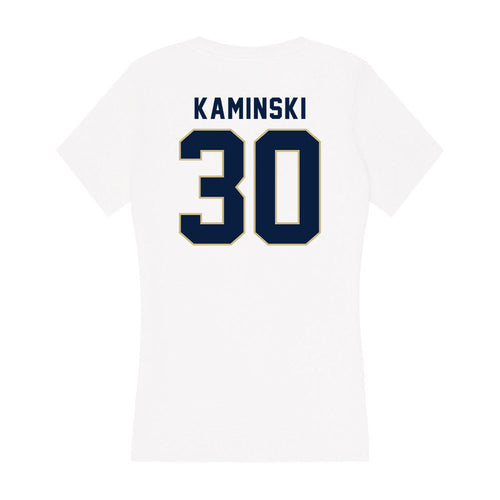 Akron - NCAA Men's Soccer : Brett Kaminski - Women's V-Neck T-Shirt Hoodie, Sweatshirt | PureTeeCo.com (Image 2)