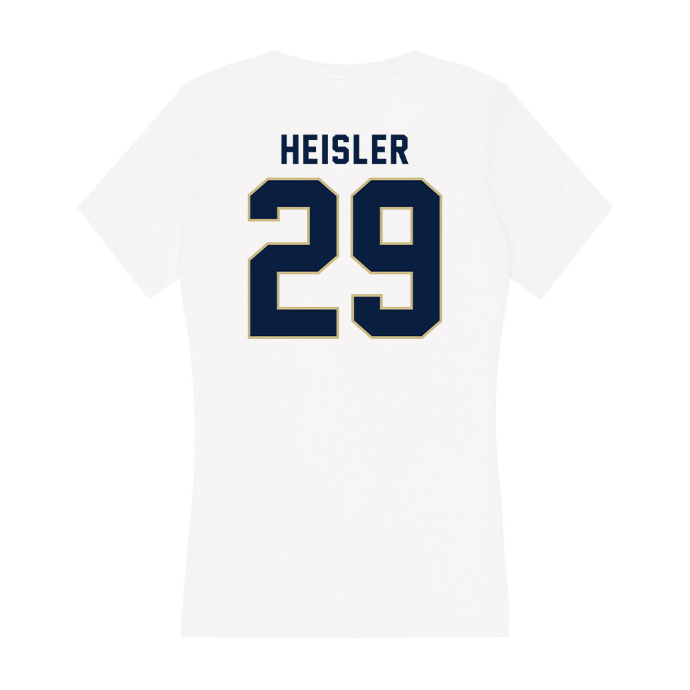 Akron - NCAA Baseball : Will Heisler - Women's V-Neck T-Shirt Hoodie, Sweatshirt | PureTeeCo.com (Image 2)
