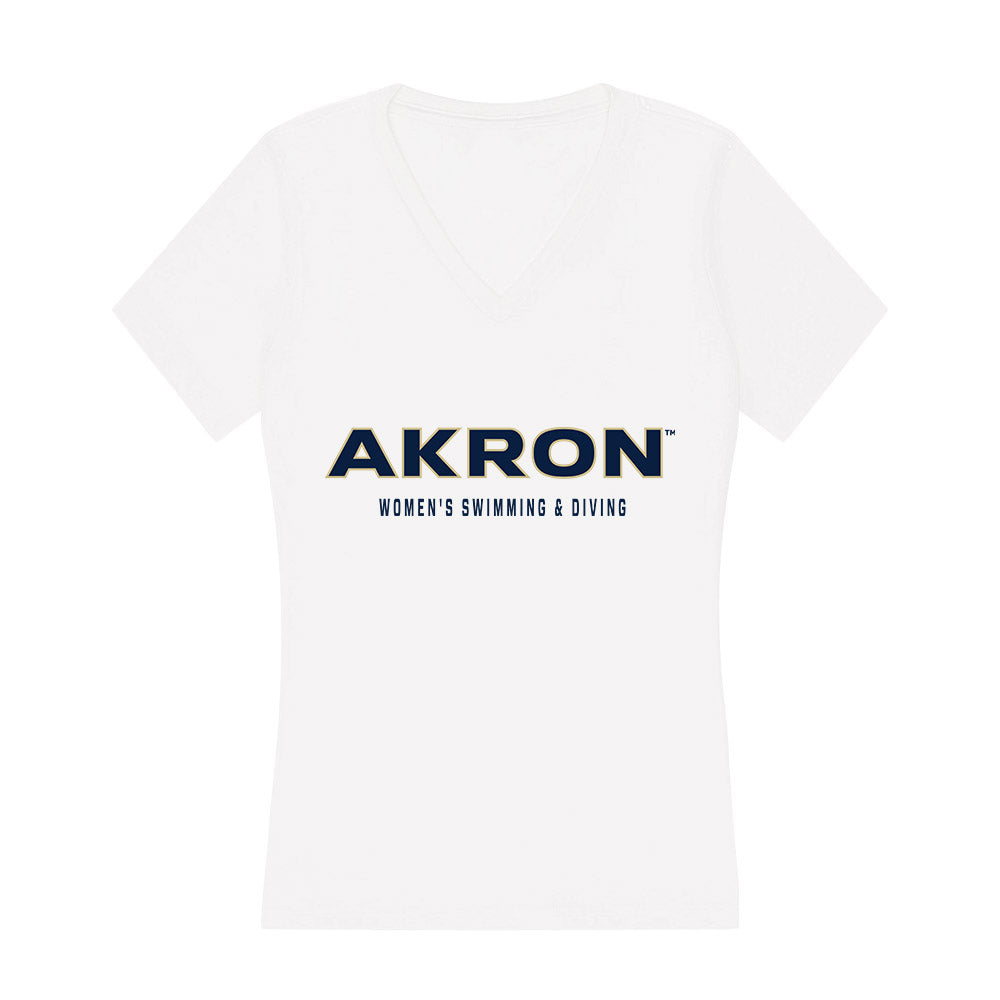 Akron - NCAA Women's Swimming & Diving : Alanis Santiago - Women's V-Neck T-Shirt Hoodie, Sweatshirt (Image 1)