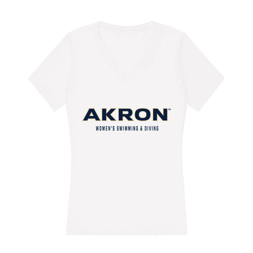 Akron - NCAA Women's Swimming & Diving : Alanis Santiago - Women's V-Neck T-Shirt Hoodie, Sweatshirt (Image 1)