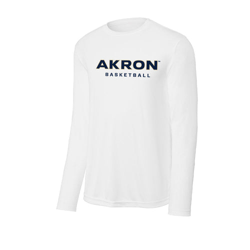 Akron - NCAA Men's Basketball : Nate Johnson - Activewear Long Sleeve T-Shirt Hoodie, Sweatshirt | PureTeeCo.com (Image 1)