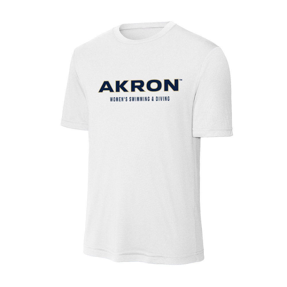 Akron - NCAA Women's Swimming & Diving : Alanis Santiago - Activewear T-shirt Hoodie, Sweatshirt | PureTeeCo.com (Image 1)