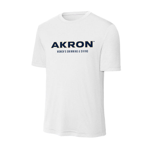 Akron - NCAA Women's Swimming & Diving : Alanis Santiago - Activewear T-shirt Hoodie, Sweatshirt | PureTeeCo.com (Image 1)