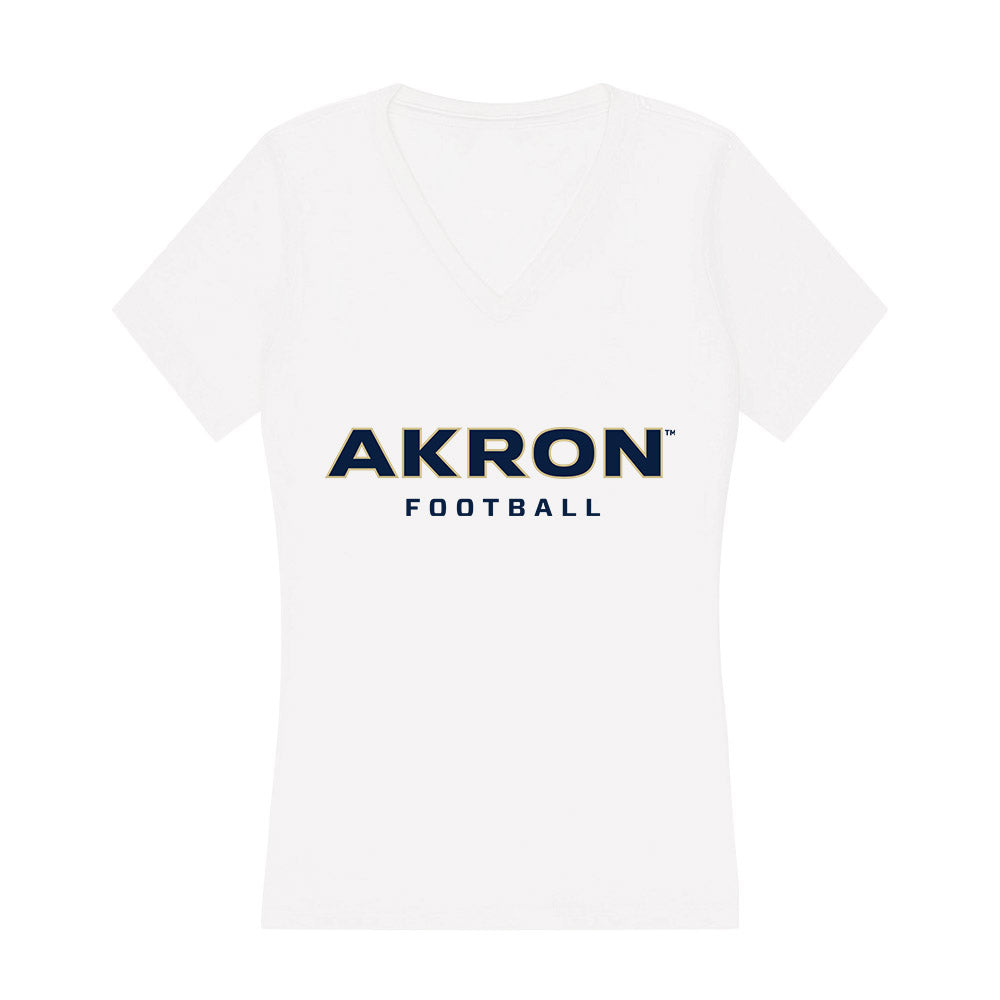 Akron - NCAA Football : Kiawan Murphy - Women's V-Neck T-Shirt Hoodie, Sweatshirt | PureTeeCo.com (Image 1)