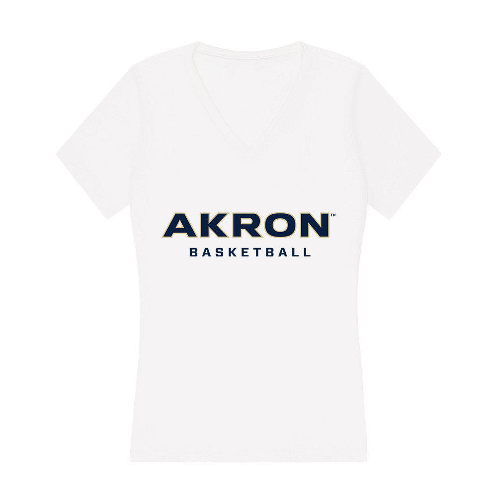 Akron - NCAA Men's Basketball : Sharron Young - Women's V-Neck T-Shirt Hoodie, Sweatshirt | PureTeeCo.com (Image 1)