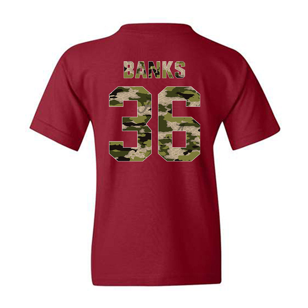 Alabama - NCAA Baseball : Hagan Banks - Tusk‚Ñ¢ Camo Script A Youth T-Shirt Hoodie, Sweatshirt | PureTeeCo.com (Image 2)