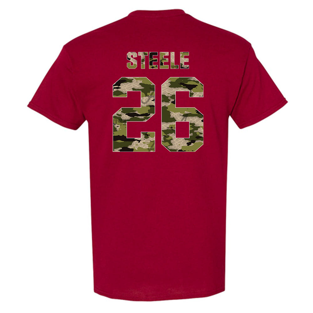 Alabama - NCAA Baseball : Peyton Steele - Tusk‚Ñ¢ Camo Script A T-Shirt Hoodie, Sweatshirt | PureTeeCo.com (Image 2)