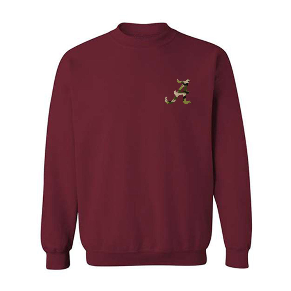 Alabama - NCAA Baseball : Coulson Buchanan - Tusk‚Ñ¢ Camo Script A Crewneck Sweatshirt T-Shirts, Hoodie (Image 1)