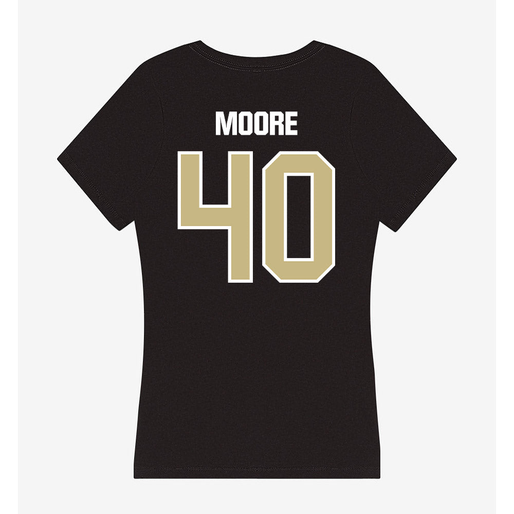 Akron - NCAA Baseball : David Moore - Women's V-Neck T-Shirt Style001 Hoodie, Sweatshirt | PureTeeCo.com (Image 2)