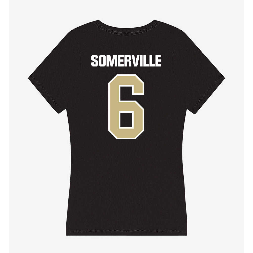 Akron - NCAA Football : Jamari Somerville - Women's V-Neck T-Shirt Hoodie, Sweatshirt | PureTeeCo.com (Image 2)