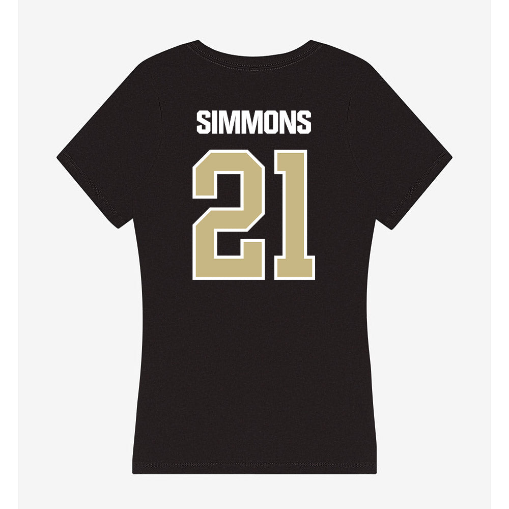 Akron - NCAA Women's Soccer : anna simmons - Women's V-Neck T-Shirt Hoodie, Sweatshirt | PureTeeCo.com (Image 2)