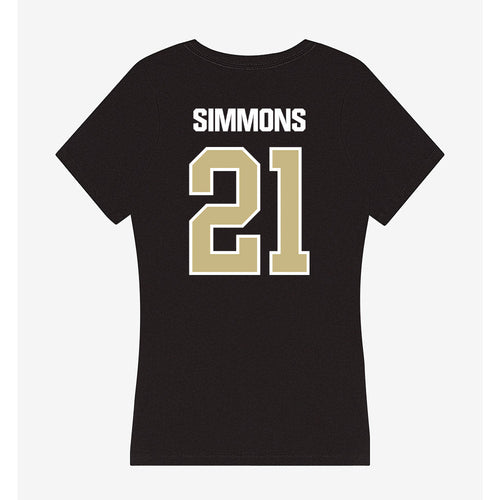 Akron - NCAA Women's Soccer : anna simmons - Women's V-Neck T-Shirt Hoodie, Sweatshirt | PureTeeCo.com (Image 2)