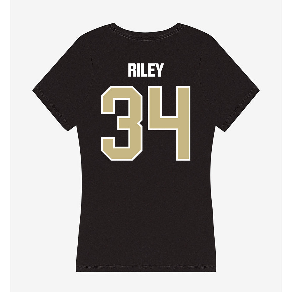 Akron - NCAA Women's Basketball : Lanae Riley - Women's V-Neck T-Shirt Style001 Hoodie, Sweatshirt | PureTeeCo.com (Image 2)