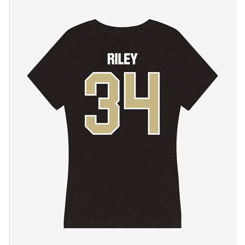 Akron - NCAA Women's Basketball : Lanae Riley - Women's V-Neck T-Shirt Style001 Hoodie, Sweatshirt | PureTeeCo.com (Image 2)