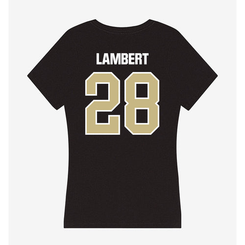 Akron - NCAA Women's Soccer : Addison Lambert - Women's V-Neck T-Shirt Style001 Hoodie, Sweatshirt | PureTeeCo.com (Image 2)