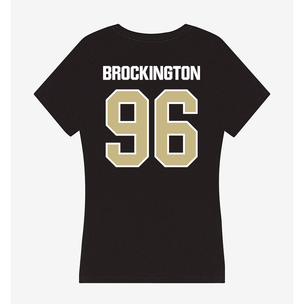 Akron - NCAA Football : Zy Brockington - Women's V-Neck T-Shirt Style001 Hoodie, Sweatshirt | PureTeeCo.com (Image 2)