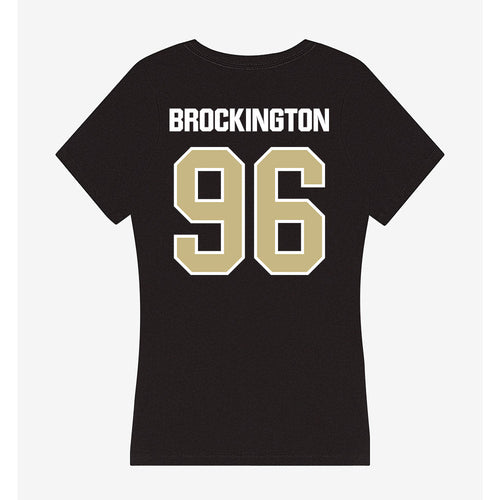 Akron - NCAA Football : Zy Brockington - Women's V-Neck T-Shirt Style001 Hoodie, Sweatshirt | PureTeeCo.com (Image 2)