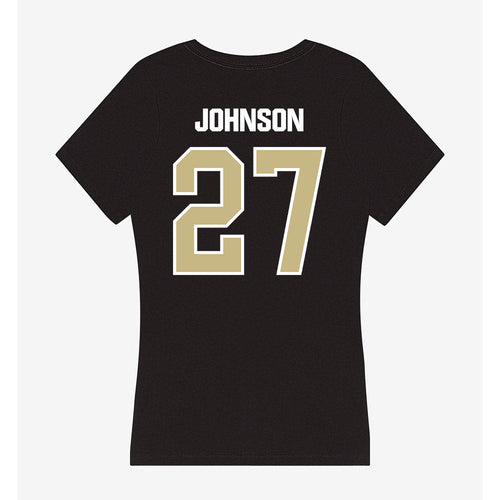Akron - NCAA Football : Keyveon Johnson - Women's V-Neck T-Shirt Style001 Hoodie, Sweatshirt | PureTeeCo.com (Image 2)
