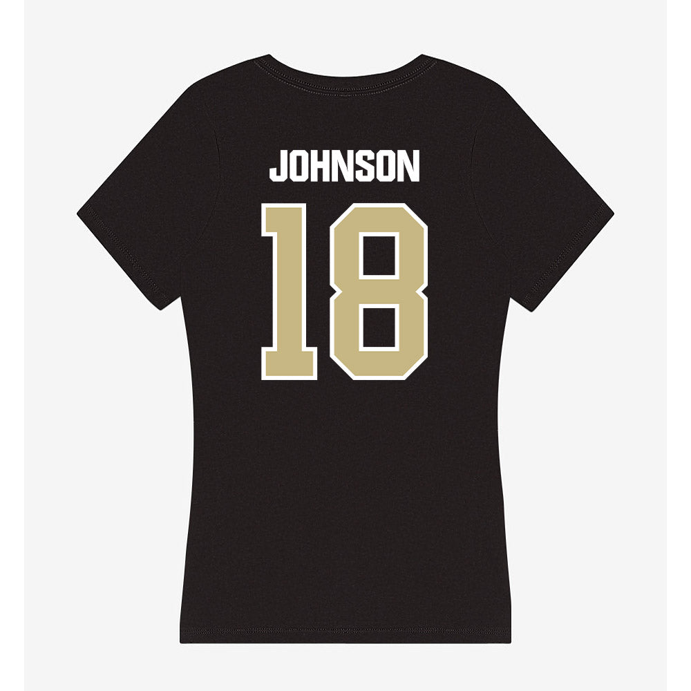 Akron - NCAA Football : DiMarco Johnson - Women's V-Neck T-Shirt Style001 Hoodie, Sweatshirt | PureTeeCo.com (Image 2)