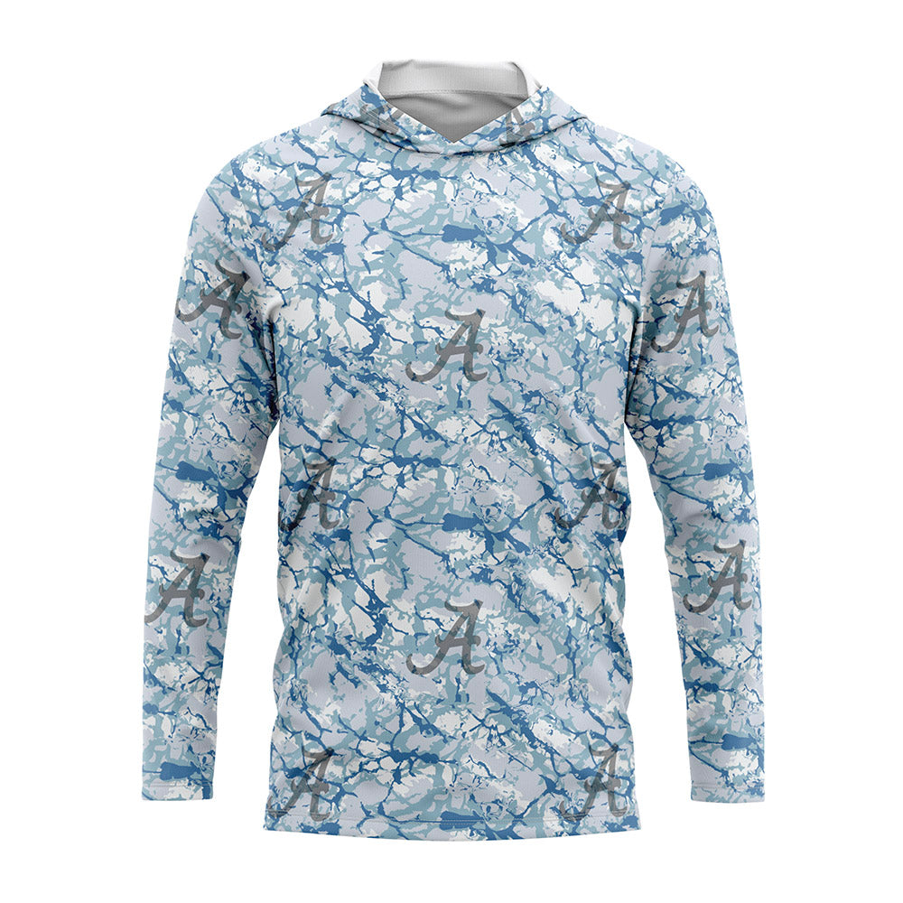 Alabama - Hydrobama‚Ñ¢ Long Sleeve Hoodie T-Shirts, Sweatshirt | PureTeeCo.com (Image 1)