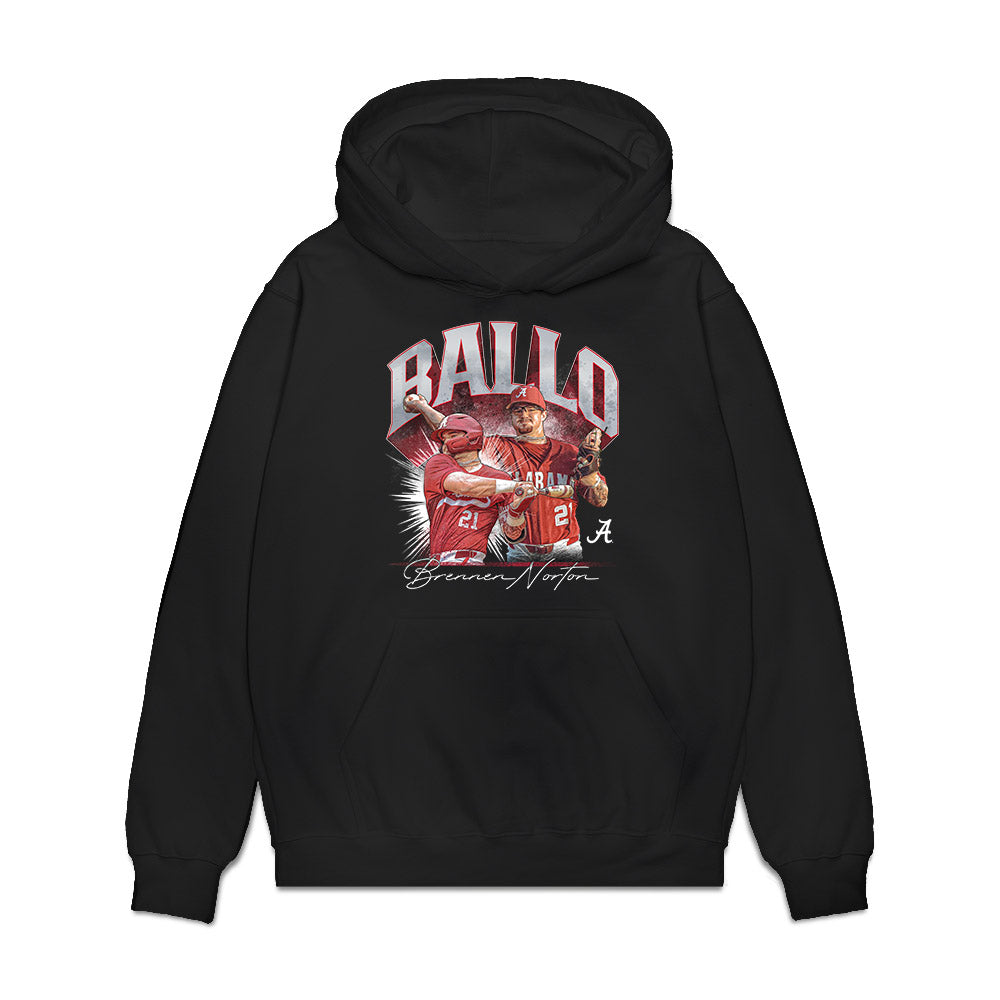 Alabama - NCAA Baseball : Brennen Norton - Player Collage Premium Hooded Sweatshirt T-Shirts, Hoodie | PureTeeCo.com