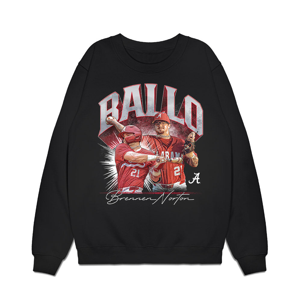 Alabama - NCAA Baseball : Brennen Norton - Player Collage Premium Crewneck Sweatshirt T-Shirts, Hoodie | PureTeeCo.com