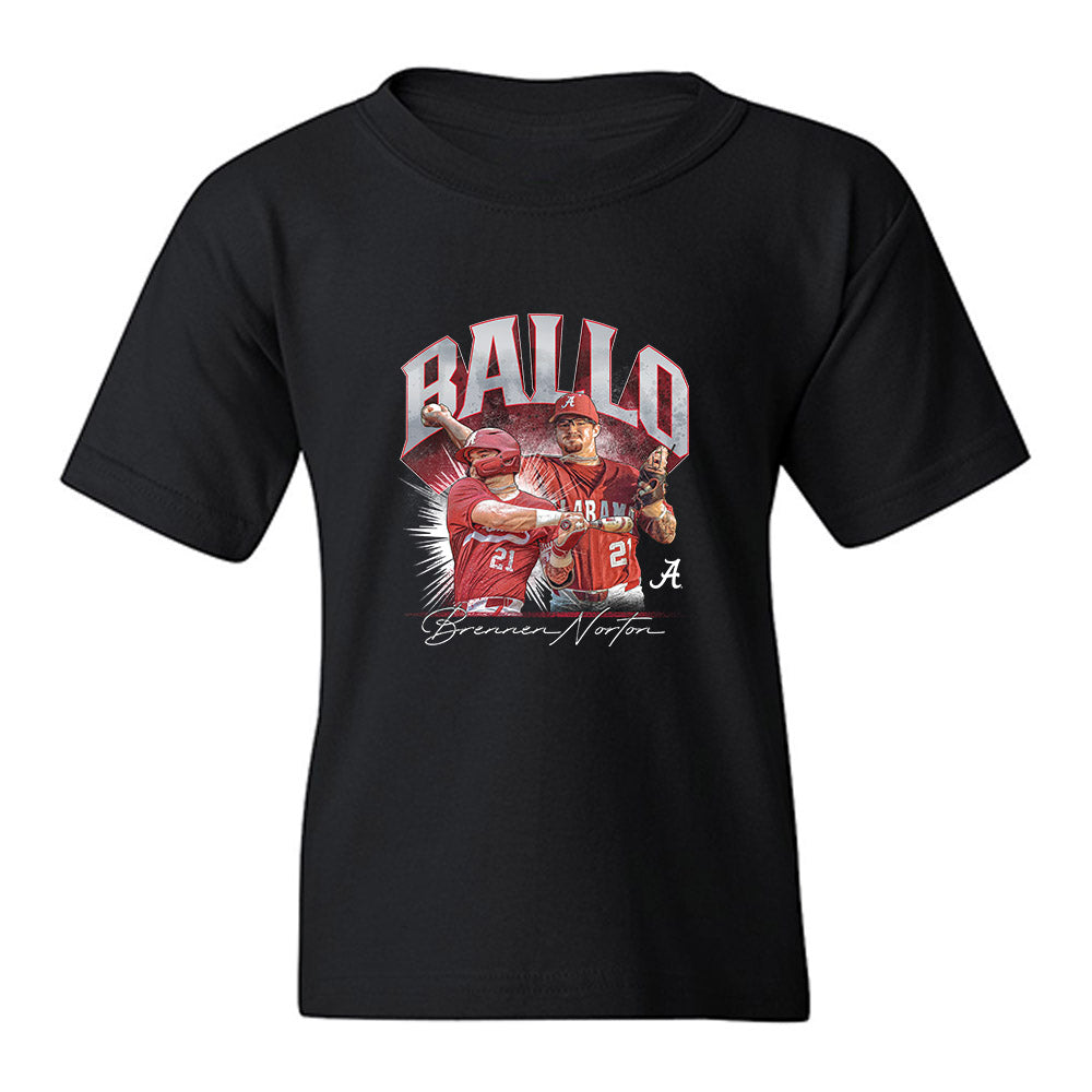 Alabama - NCAA Baseball : Brennen Norton - Player Collage Youth T-Shirt Hoodie, Sweatshirt | PureTeeCo.com