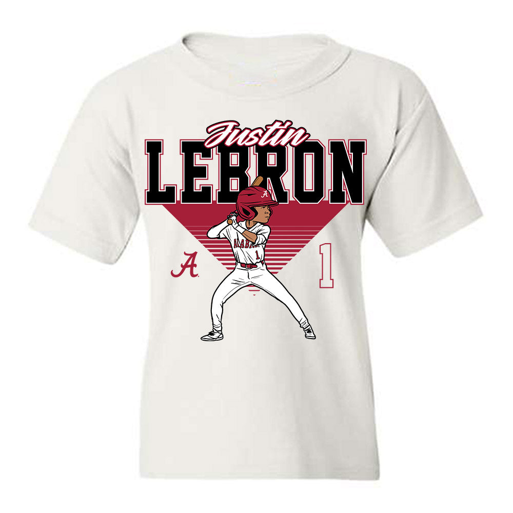 Alabama - NCAA Baseball : Justin Lebron - Caricature Youth T-Shirt Hoodie, Sweatshirt | PureTeeCo.com