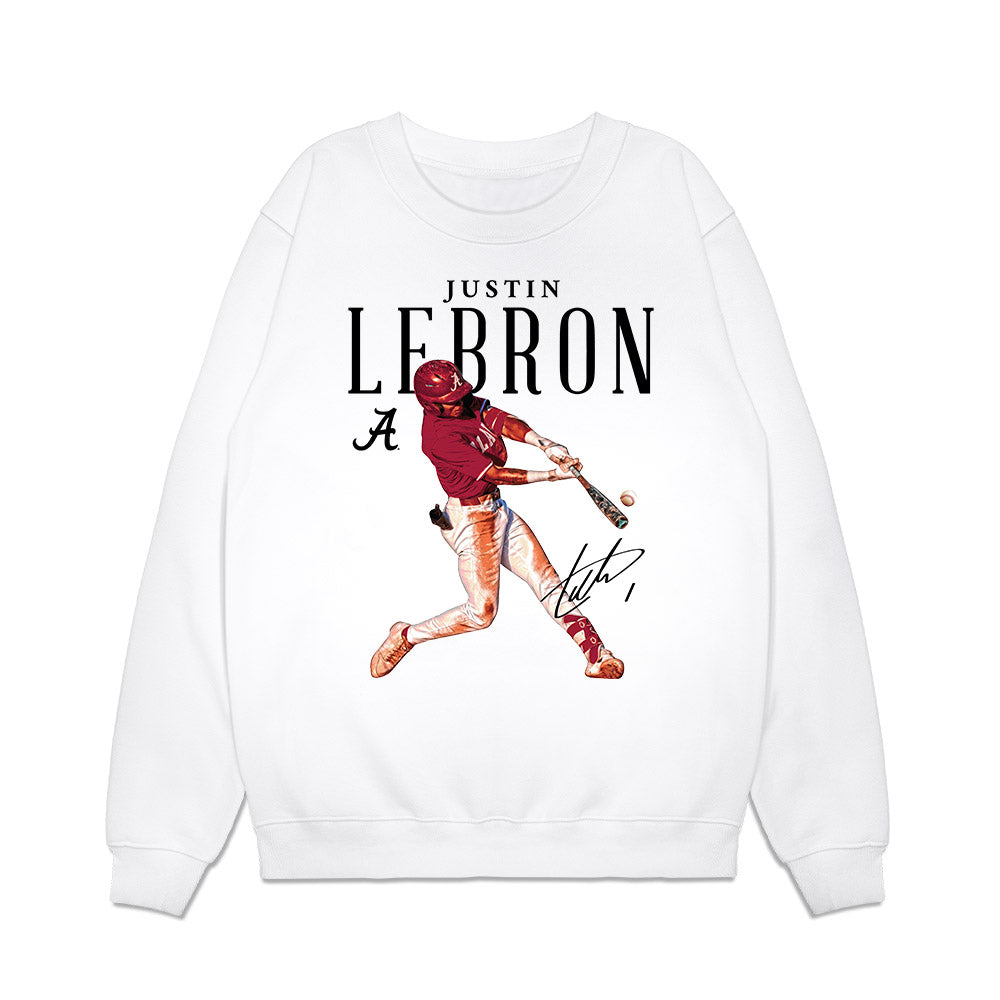 Alabama - NCAA Baseball : Justin Lebron - Premium Crewneck Sweatshirt Style001 T-Shirts, Hoodie | PureTeeCo.com