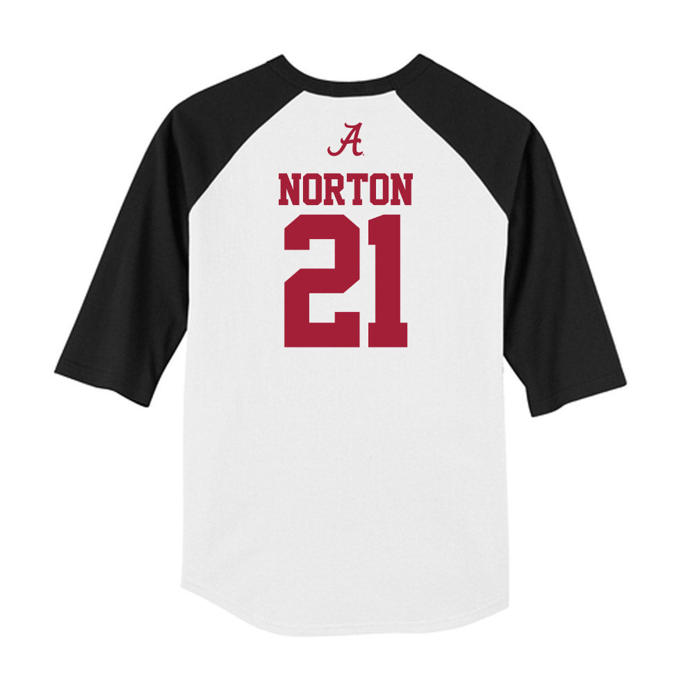Alabama - NCAA Baseball : Brennen Norton - USA Raglan Raglan Shirt Hoodie, Sweatshirt | PureTeeCo.com (Image 2)