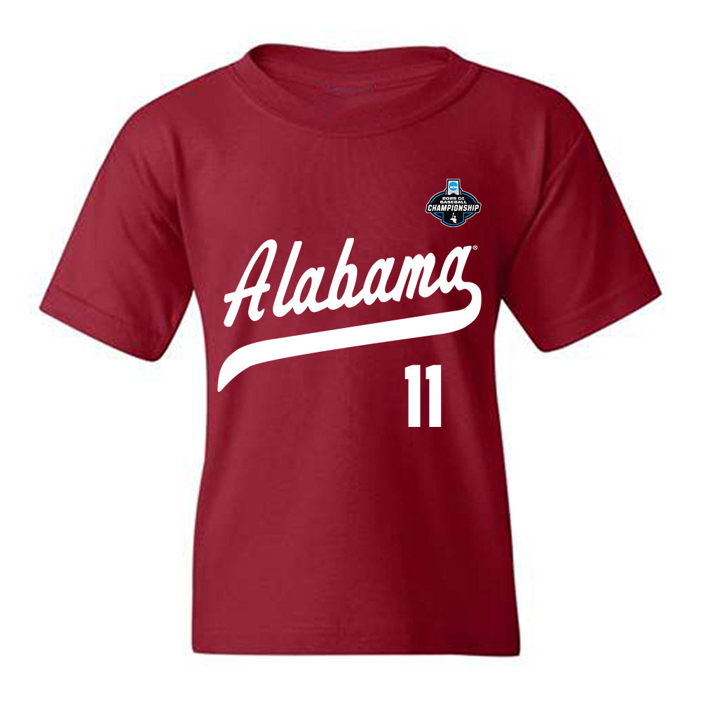 Alabama - NCAA Baseball : Coulson Buchanan - NCAA¬Æ Replica Shersey Youth T-Shirt Style003 Hoodie, Sweatshirt (Image 1)
