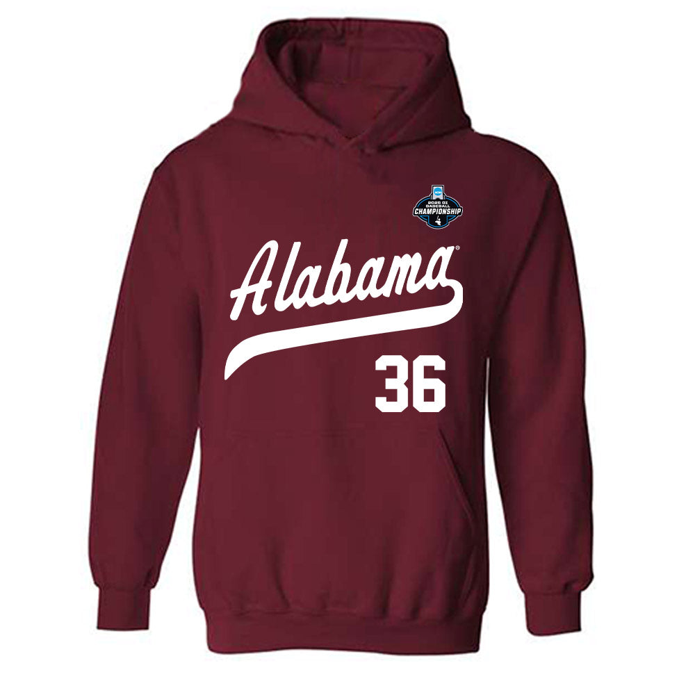 Alabama - NCAA Baseball : Hagan Banks - NCAA¬Æ Replica Shersey Hooded Sweatshirt Style003 T-Shirts, Hoodie (Image 1)