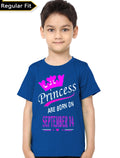 Princess Are Born In September 14 Kids T-Shirt Hoodie, Sweatshirt | PureTeeCo.com