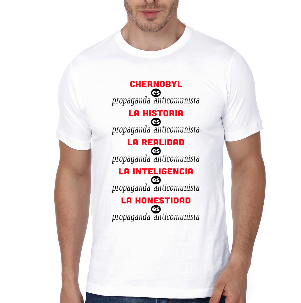 Propaganda Anticomunista White Half Sleeve T-Shirt Hoodie, Sweatshirt | PureTeeCo.com
