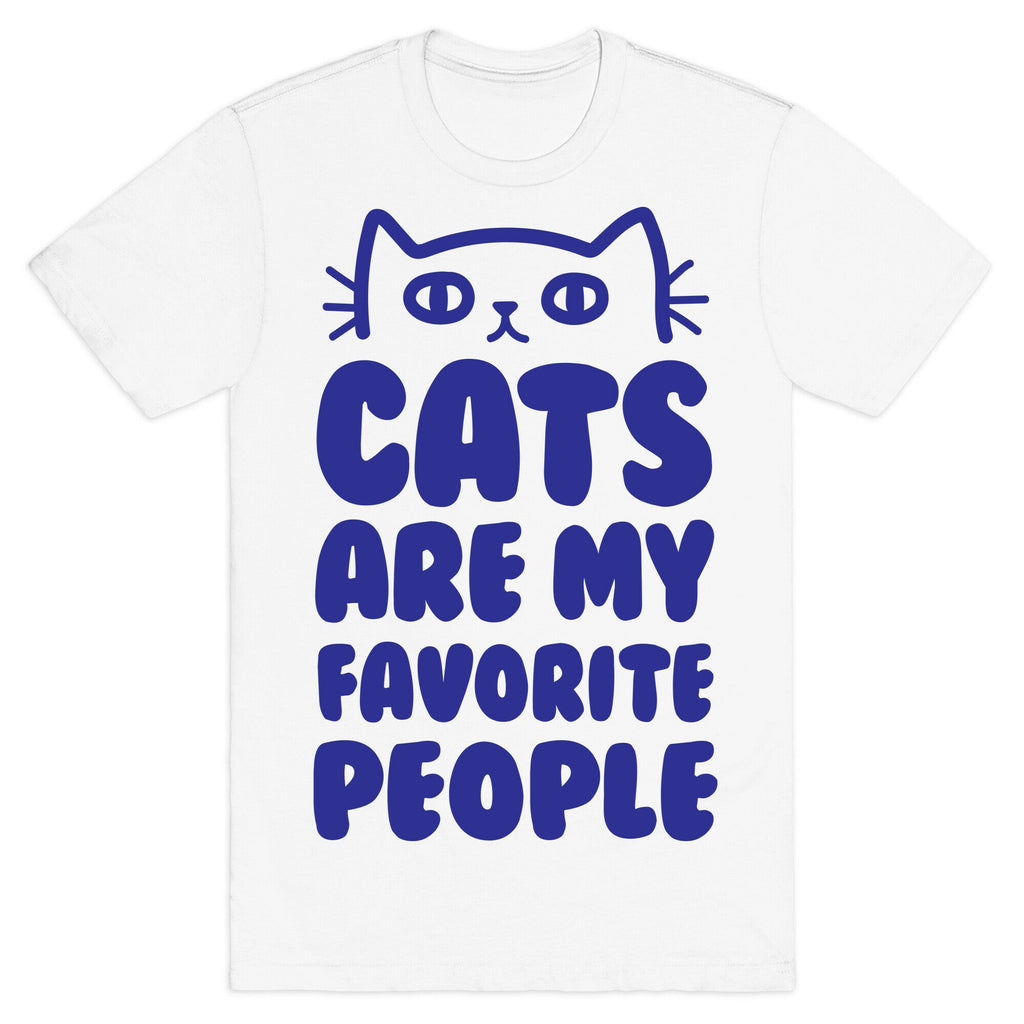 Cats Are My Favorite People T-Shirt Hoodie, Sweatshirt | PureTeeCo.com (Image 2)
