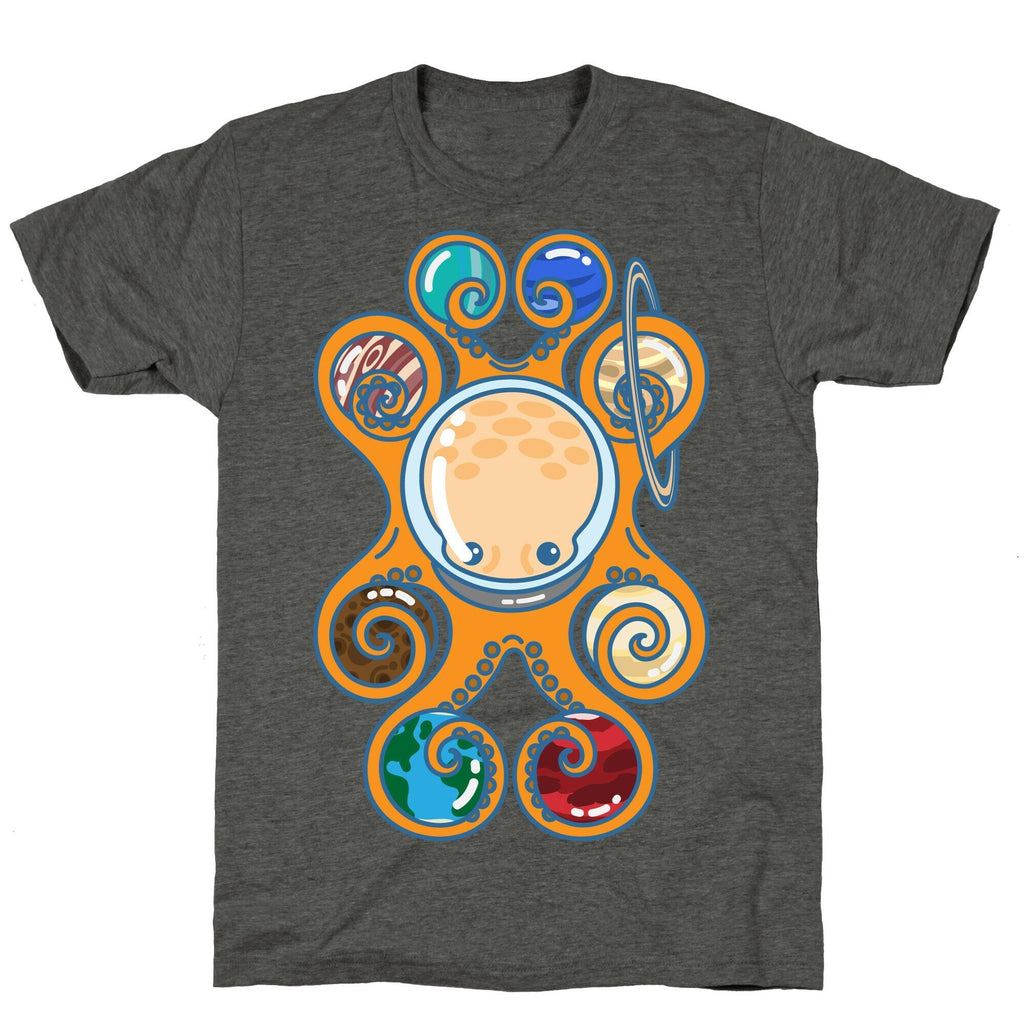 Astronoctopus Unisex Triblend Tee Hoodie, Sweatshirt | PureTeeCo.com (Image 3)